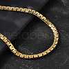 6MM 304 Stainless Steel Box Chain Necklaces for Men STAS-V011-01B-G-1