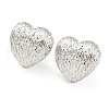 Rack Plating Brass Heart Stud Earrings EJEW-Q779-09P-1