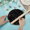 Flat Round ABS Wall Mounted Brooch Organizer Display Boards AJEW-WH0554-84A-3