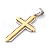 304 Stainless Steel Pendants STAS-L286-11GP-2