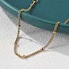 304 Stainless Steel Satellite Chains Bracelets for Women BJEW-Q051-01G-3