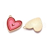 Rack Plating Alloy Enamel Pendants ENAM-N056-432B-2