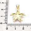 Brass Micro Pave Clear Cubic Zirconia Pendants KK-N268-30G-3
