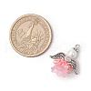Glass Seed Beaded Angel Pendants PALLOY-MZ00714-03-2