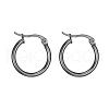 304 Stainless Steel Hoop Earrings EJEW-F105-11B-2