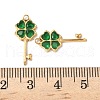 304 Stainless Steel Rhinestone Pendants STAS-V015-11G-3