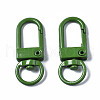 Spray Painted Eco-Friendly Alloy Swivel Snap Hooks Clasps PALLOY-T080-02C-NR-2