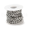 Tarnish Resistant 304 Stainless Steel Flower Link Chains STAS-B041-08P-3