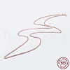 925 Sterling Silver Chain Necklaces STER-F039-40cm-16RG-3