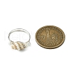 Natural Sea Shell Finger Rings RJEW-TA00173-3