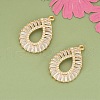 Brass Pendants KK-V006-01G-06-1