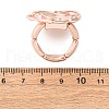 Zinc Alloy & Enamel Finger Rings for Women RJEW-M101-01E-G-5