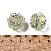 Acrylic Rhinestone Rondelle Beads OACR-S048-02H-3