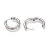 201 Stainless Steel Huggie Hoop Earrings EJEW-L256-05D-P-3