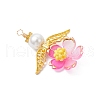 Handmade Glass Seed Beaded Angel Pendants PALLOY-MZ00764-02-3