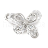Brass Micro Pave Cubic Zirconia Connector Charms KK-U056-04P-1