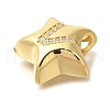 Rack Plating Brass Micro Pave Cubic Zirconia Pendants KK-I722-05G-V-2