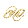 Rack Plating Brass Micro Pave Clear Cubic Zirconia Dangle Earring EJEW-C102-04G-01-2