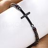 Bohemia Column Natural Picture Jasper Bead Stretch Bracelets BJEW-F493-02EB-4