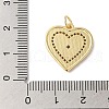 Rack Plating Brass & Cubic Zirconia Pendants KK-L216-053G-3