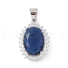 Brass Micro Pave Cubic Zirconia Pendants ZIRC-I066-05A-02-1