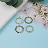 Natural Mixed Gemstone Pendants PALLOY-JF00590-5