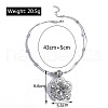 Mandala Flower Bohemian Style Alloy Pendant Necklaces FS-WG43472-01-6