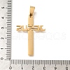 201 Stainless Steel Pendants STAS-R132-01G-04-3