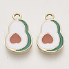 Light Gold Plated Alloy Pendants ENAM-T009-22-1