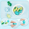 SUNNYCLUE 10Pcs 5 Style Silicone Beads SIL-SC0001-14-4