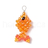 Faceted Glass Pendants PALLOY-MZ00661-01-1