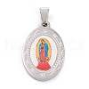 Non-Tarnish 304 Stainless Steel Pendants STAS-G249-01-P-2
