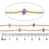 304 Stainless Steel Enamel Link Chains AJEW-Z028-09G-02-2