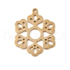 304 Stainless Steel Pendants STAS-V016-18G-1