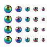 Mega Pet Rack Plating Rainbow Color 304 Stainless Steel Beads FIND-MP0001-07-2