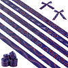 AHADERMAKER 6 Styles Baseball Theme Polyester Ribbon OCOR-GA0001-97-1