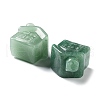 Natural Green Aventurine Carved Healing House Figurines DJEW-P015-01C-2