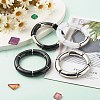 Chunky Curved Tube Beads Stretch Bracelets Set for Girl Women BJEW-JB06947-6