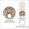 Mini Wood Crystal Ball Display Bases DJEW-WH0022-003-3