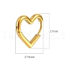 Heart Stainless Steel Hoop Earrings PW-WG7B21D-01-3