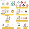   104Pcs 26 Style Alloy Enamel Pendants ENAM-PH0002-07-WH-4