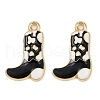 Alloy Enamel Pendants FIND-M080-01B-G03-1