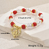 Mother's Day Brass Micro Pave Cubic Zirconia Heart Charm Bracelets XO3109-1-2
