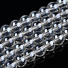 Transparent Electroplate Glass Beads Strands GLAA-T032-T8mm-AA13-1