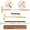 Olycraft 1Pc Iron Hammer Set with 1Pc Mini Stainless Steel Hammers AJEW-OC0005-37-4