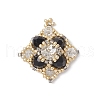 3Pcs Glass Seed Beaded Pendants PALLOY-MZ00423-2