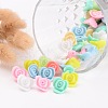 Opaque Acrylic Beads X-SACR-R801-M-3