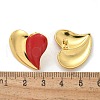 Heart 304 Stainless Steel Stud Earrings EJEW-A130-01G-03-3