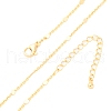1MM Brass Cable Chain Necklace for Women Men KK-P302-02G-4