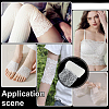 FINGERINSPIRE 10 Yards Nylon Elastic Lace Trim OCOR-FG0002-66B-6